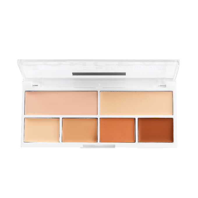 81858929_RevolutionReloveConcealMePalette-Light مجموعة كونتور محدد الوجه كونسيل مي من ريلوف - لايت - الصورة 1