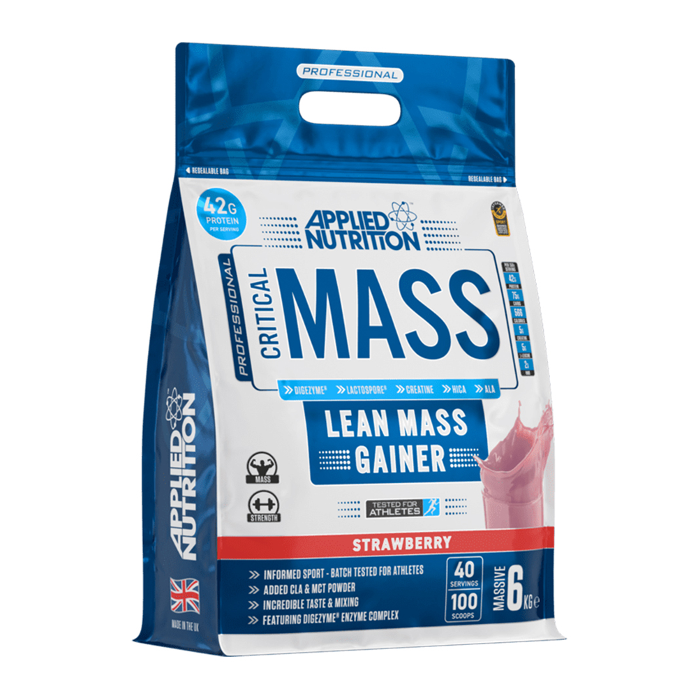 83918944_1737021682_7ba9fdc92cbbff459a36dd6395007a54 ابلايد نيوتريشن كريتيكال ماس لين ماس جاينر بالفراولة - 6 كجم - الصورة 1