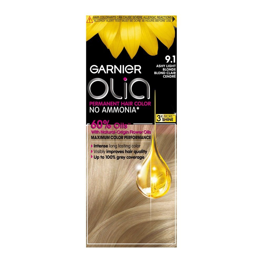 8509674_1744706417_8830da5b0978b2852a9ab502a9df31f9 غارنييه صبغة الشعر اوليا دائمة وخالية من الامونيا - أشقر فاتح رمادي - الصورة 1