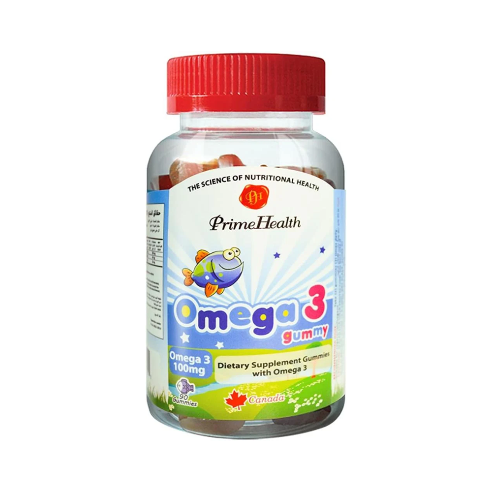 85191078_1756895368_cfd78cc76451dc211536a9b554751276 برايم هيلث مكمل غذائي حلوى مضغ أوميجا 3 للأطفال - 90 قطعة - الصورة 1