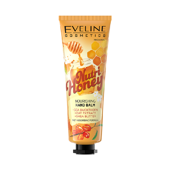 8641961_EvelineNutriHoneyNourishingHandBalm-50ml مرطب مغذي لليدين بالعسل وزيت الأفوكادو من إيفلين - 50مل - الصورة 1