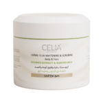 كريم سنفرة وتفتيح للوجه والجسم بخلاصة عرق السوس وحليب اللوز من سيليا - 500مل