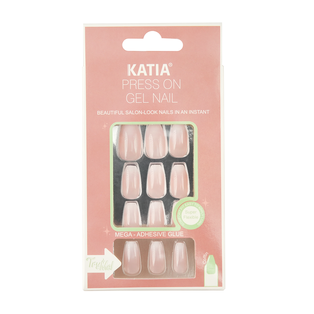 89938696_1722513550_a545623bf0c56dc72bac6e4c4ce03ee6 أظافر لصق ذاتي جل شكل كوفن من كاتيا - اومبري CK103 - الصورة 1