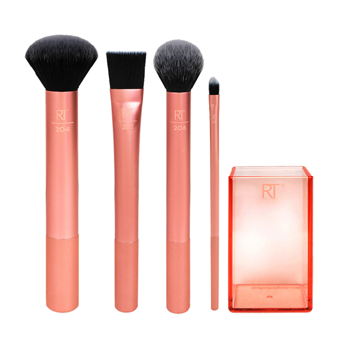 90070013_RealTechniquesFlawlessBaseBySamampNicSet-4Brush1 ريل تكنيك مجموعة فرش المكياج فلولس بيس - 5 قطع - الصورة 1