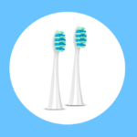 ⁦رأس فرشاة أسنان من كيولين - 2 قطعة - ابيض⁩ - الصورة ⁦2⁩