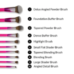 ⁦مجموعة فرش مكياج مدنايت فستيفال من بي اتش كوزماتيكس - 11قطعة⁩ - الصورة ⁦4⁩