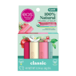 إي أو إس‏ مرطب الشفاه الطبيعي و العضوي 100% كلاسيك - 4 قطع
