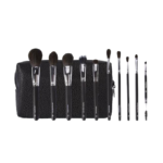 مجموعة فرش التيميت إسينشيالز للوجه والعين من بي اتش كوزماتيكس - 11 قطعة - أسود