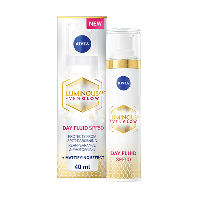 95100872_20787 كريم النهار للوجه لومينوس 630 إيفن جلو مضاد للبقع الداكنة بعامل حماية 50 من نيفيا - 40مل - الصورة 1