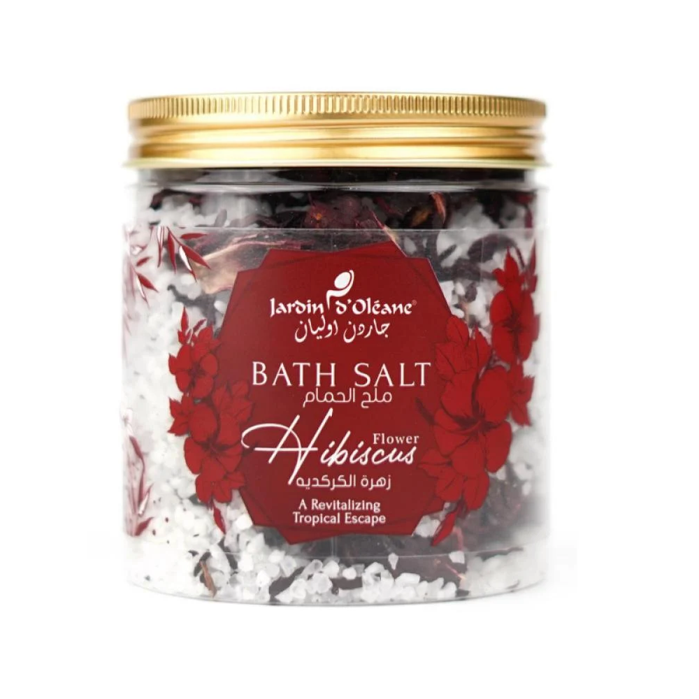 95993900_1744203100_cb2ee955b001ee959515684d07d3e9ef جاردن اوليان ملح الحمام بخلاصة زهرة الكركدية - 500 جم - الصورة 1