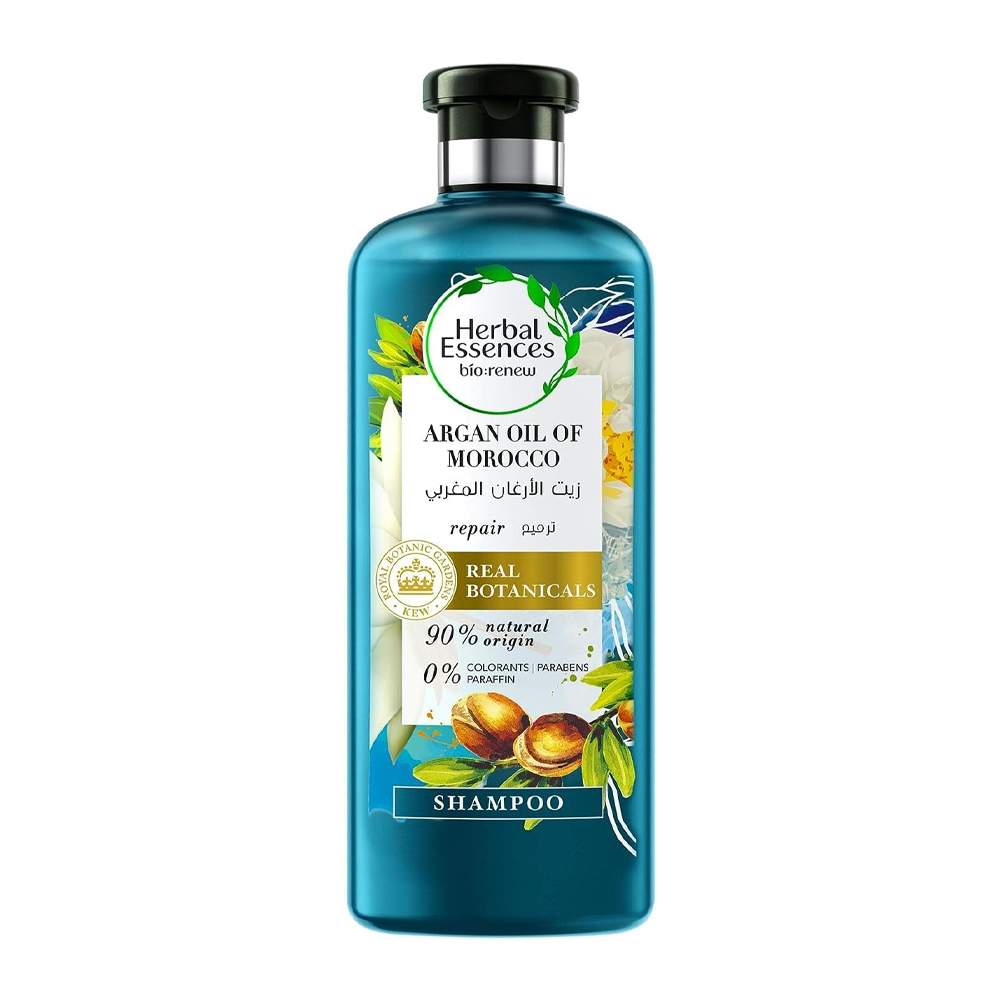 98539008_1747552634_bce9b36e2b26864e0103c88ae1c65f7f هيربال إيسنسز بيو رينيو شامبو ترميم بزيت الأرغان المغربي - 400 مل - الصورة 1