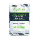 صابون تنظيف البشرة بجوز الهند الأخضر و الفحم المنشط المنظف من شيا مويستشر - 227غ