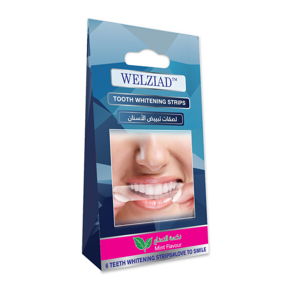 99579026_1723025834_4b0f0ecd473c330b497c722dcd244336 لصقات تبييض الأسنان بنكهة النعناع من ويلزياد - 6 شرائح - الصورة 1