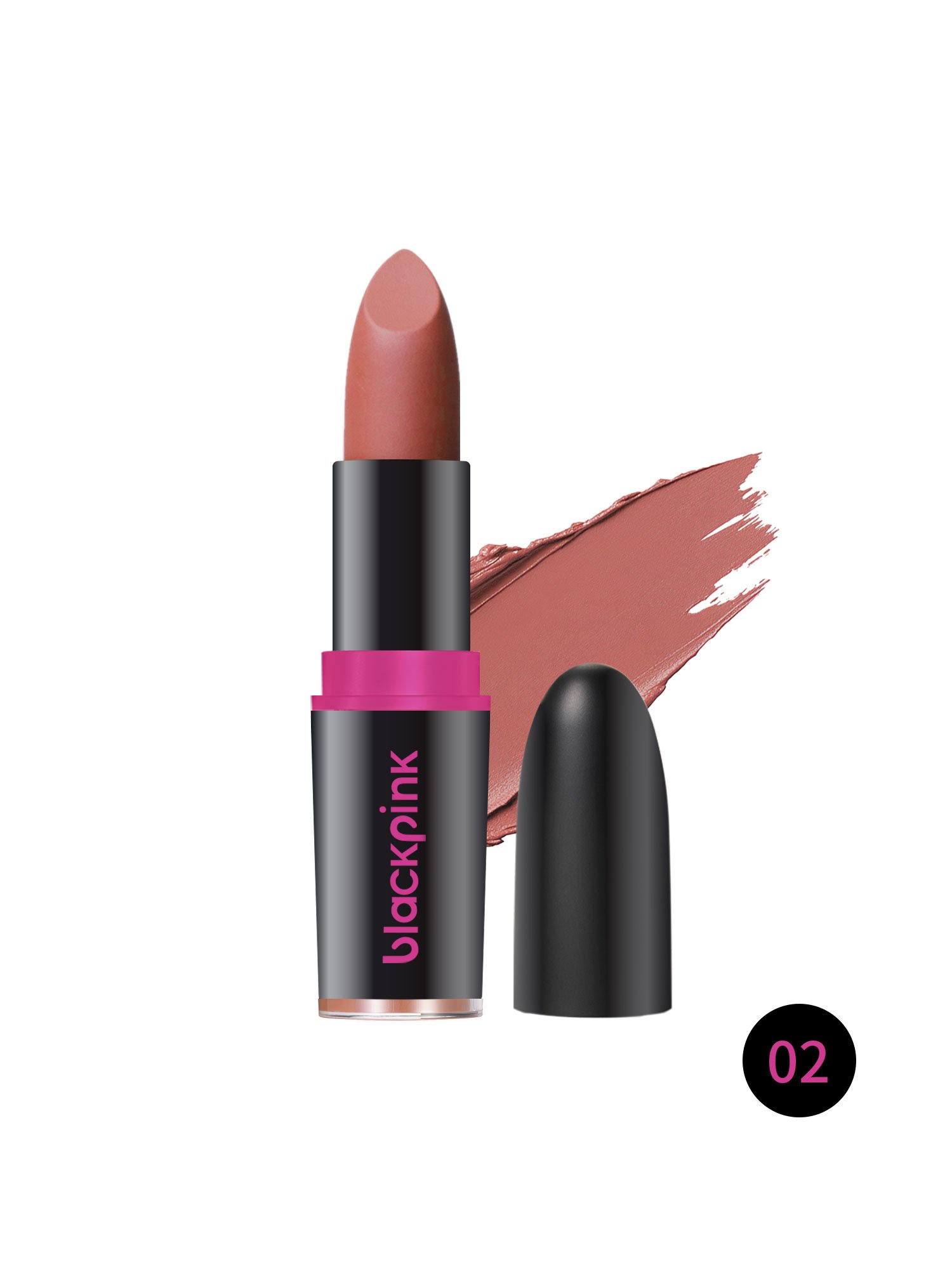 black-pink-lip-stick-02 أحمر شفاه روج مات من بلاك بينك – 02 - الصورة 1